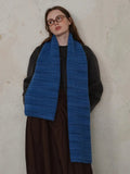 Striped Detail Knit Scarf - Your Second Look