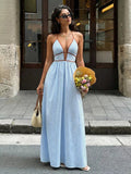 Striped Halter Neck Maxi Dress - Your Second Look