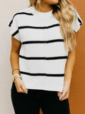 Striped Sleeve Knit Top - Your Second Look