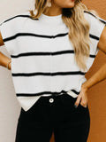 Striped Sleeve Knit Top - Your Second Look