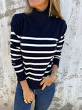 Striped Turtleneck Sweater - Your Second Look