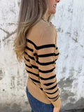 Striped Turtleneck Sweater - Your Second Look