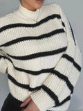 Striped Turtleneck Sweater - Your Second Look