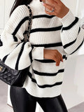 Striped Turtleneck Sweater - Your Second Look