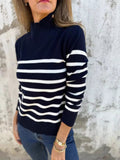 Striped Turtleneck Sweater - Your Second Look