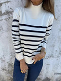 Striped Turtleneck Sweater - Your Second Look
