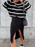 Striped Turtleneck Sweater - Your Second Look