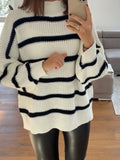 Striped Turtleneck Sweater - Your Second Look