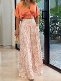 Surplice Top and High Waist Pants Set - Your Second Look