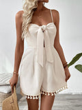 Sweetheart Neck Spaghetti Strap Romper - Your Second Look