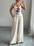 Tie Front Cami and Pants Set - Your Second Look