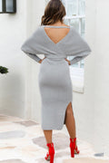 Tie Waist Sweater Dress - Your Second Look