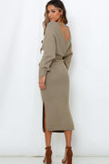 Tie Waist Sweater Dress - Your Second Look