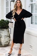 Tie Waist Sweater Dress - Your Second Look