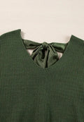 Tied Back V - Neck Sweater - Your Second Look