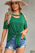 Tied Cutout Cold - Shoulder Top - Your Second Look