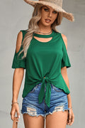 Tied Cutout Cold - Shoulder Top - Your Second Look