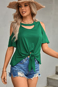 Tied Cutout Cold - Shoulder Top - Your Second Look