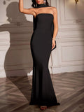 Tube Mermaid Maxi Dress with Scarf Detail - Your Second Look