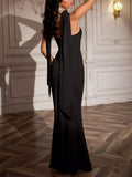 Tube Mermaid Maxi Dress with Scarf Detail - Your Second Look