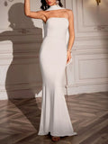 Tube Mermaid Maxi Dress with Scarf Detail - Your Second Look