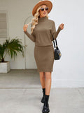 Turtle Neck & Fitted Sweater Dress - Your Second Look