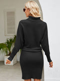 Turtle Neck & Fitted Sweater Dress - Your Second Look