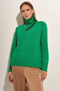 Turtle Neck Raglan Sleeve Sweater - Your Second Look