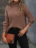 Turtleneck Rib - Knit Sweater - Your Second Look