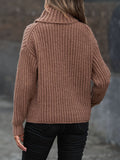 Turtleneck Rib - Knit Sweater - Your Second Look