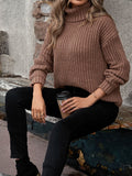Turtleneck Rib - Knit Sweater - Your Second Look