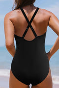 Twisted Crisscross V - Neck One - Piece Swimwear - Your Second Look