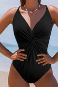 Twisted Crisscross V - Neck One - Piece Swimwear - Your Second Look