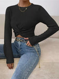 Twisted Front Cropped Knit Top - Your Second Look