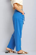 Umgee Drawstring Wide Leg Casual Pants - Your Second Look