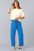 Umgee Drawstring Wide Leg Casual Pants - Your Second Look
