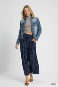 Umgee Jacquard Wide - Leg Pants - Your Second Look