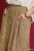 Umgee Jacquard Wide - Leg Pants - Your Second Look