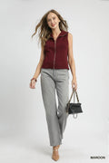 Umgee Zip - Front Fitted Vest with Pockets - Your Second Look