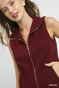 Umgee Zip - Front Fitted Vest with Pockets - Your Second Look