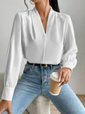 V Neck Long Sleeve Top - Your Second Look