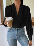V Neck Long Sleeve Top - Your Second Look