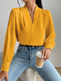 V Neck Long Sleeve Top - Your Second Look