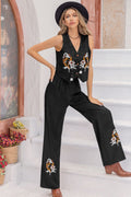 V - Neck Tank Top and Long Pants Set - Your Second Look