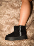 WILD DIVA Round Toe Platform Boots - Your Second Look