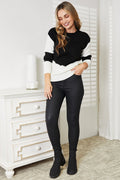 Woven Right Two - Tone Openwork Rib - Knit Sweater - Your Second Look