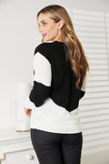 Woven Right Two - Tone Openwork Rib - Knit Sweater - Your Second Look