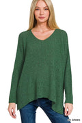 Zenana Dolman Sleeve V - Neck Sweater - Your Second Look