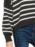 Zenana Exposed Seam Striped Oversized Sweater - Your Second Look