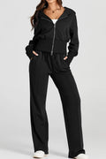 Zip - Up Hoodie and Pants Active Set - Your Second Look
